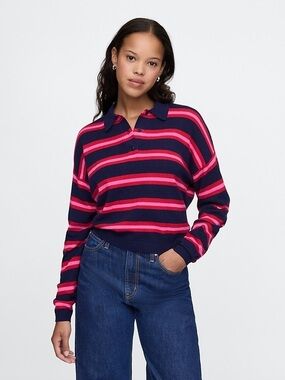 GAP CashSoft Relaxed Polo Sweater